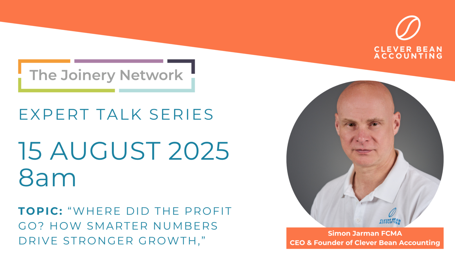 Simon Jarman will be presenting during The Joinery Network's Meet the Expert Series