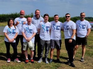 The Kawneer Team that took on a charity skydive