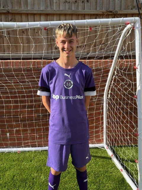 Matt Gaskin's son Jacob in his new kit
