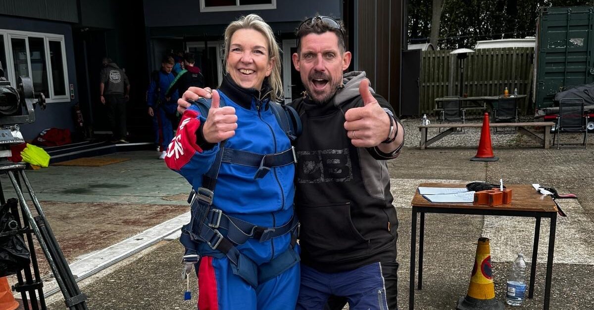 Hayley Barker of Hurst recently took part in a charity skydive for Dove's House Hospice