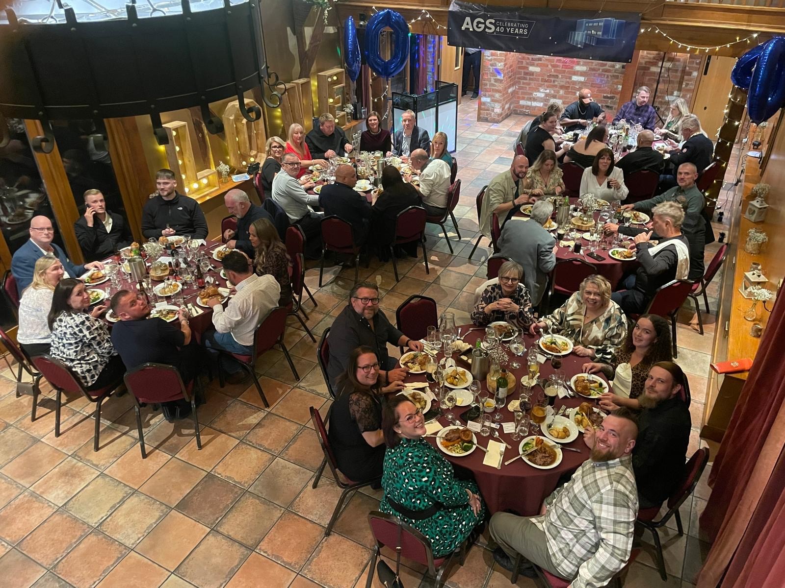 AluK helped the team from AGS celebrate the company's 40th anniversary