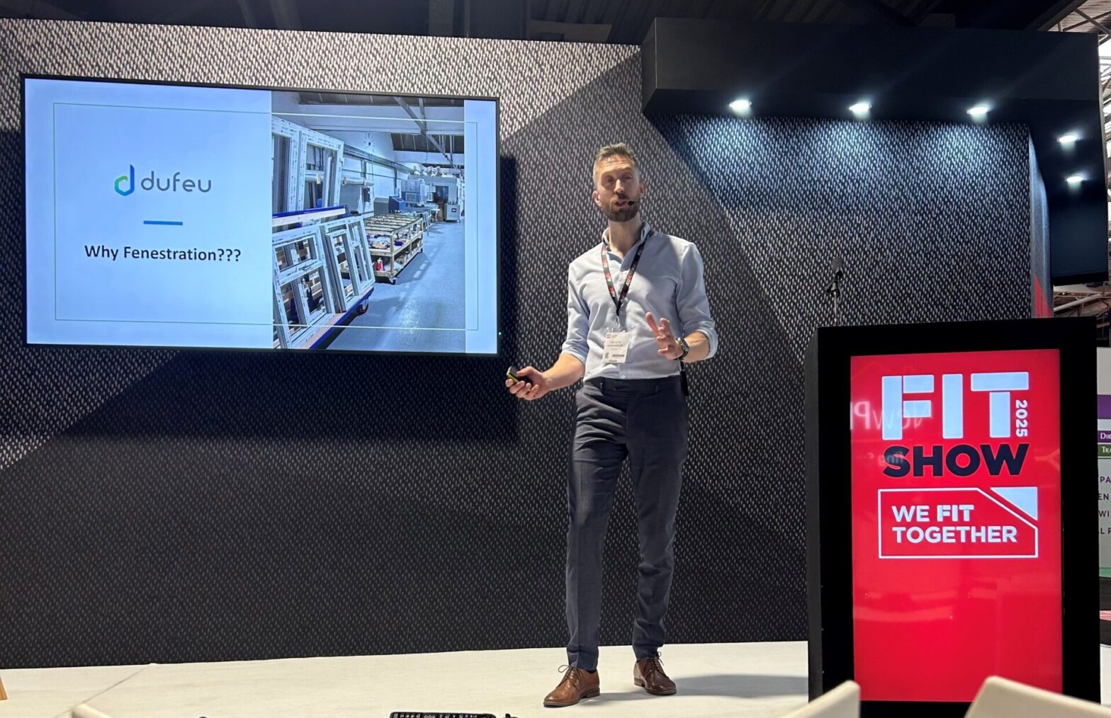 Greg Du-feu at FIT Show 2025 discussing rising cyber threats