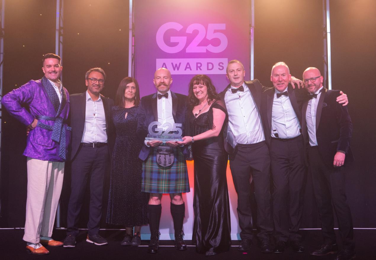 Reynaers celebrating its G Award win for Commercial Project of the Year