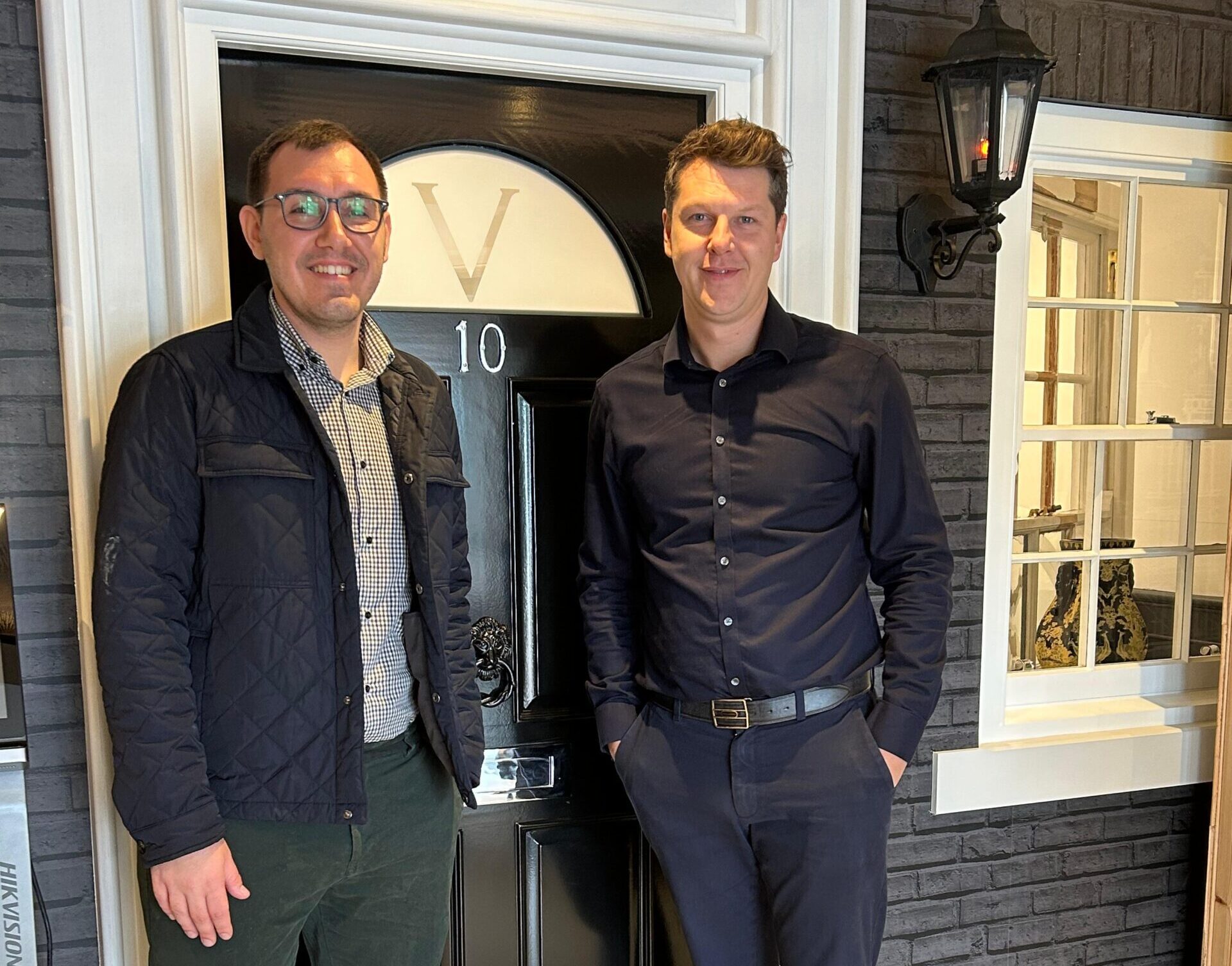 L-R MP Tom Gordon and Ventrolla's Mark Flanagan