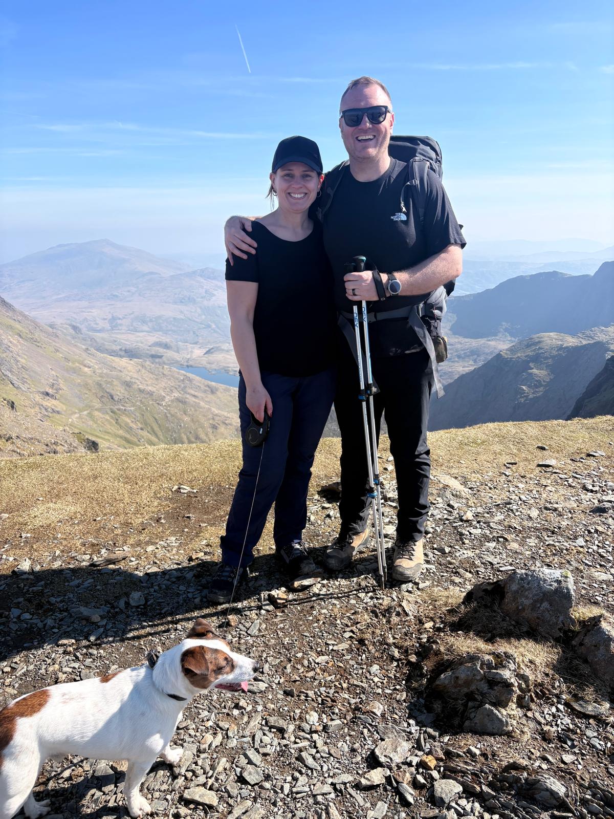 Harry's Pals Founder, Hayley Charlesworth at the top of Snowdon