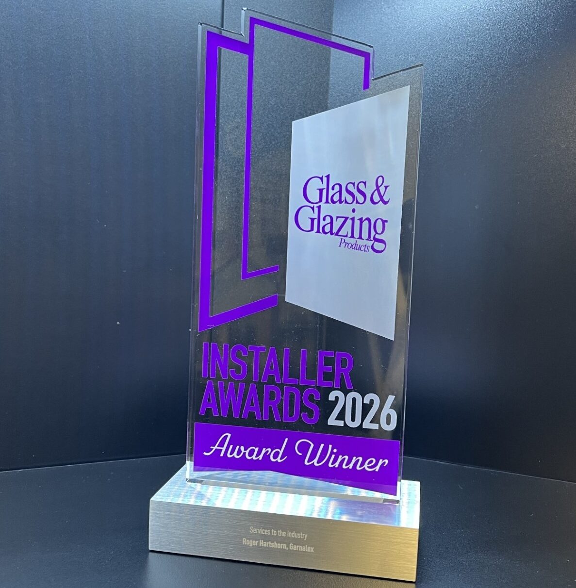 Roger Hartshorn won the ‘Services to the Industry’ award at the GGP Installer Awards 2026