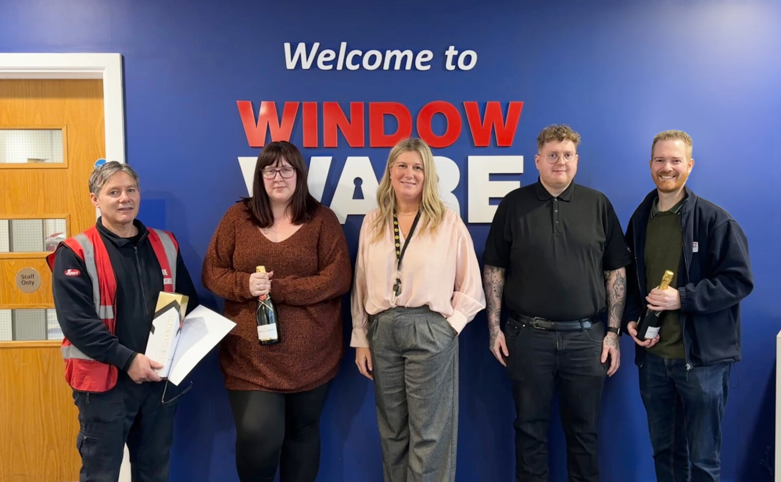 Window Ware's John D’Amore, Sam Billington, Sam Nuckey, Luke Macleod & Rob Vaughan (left to right)