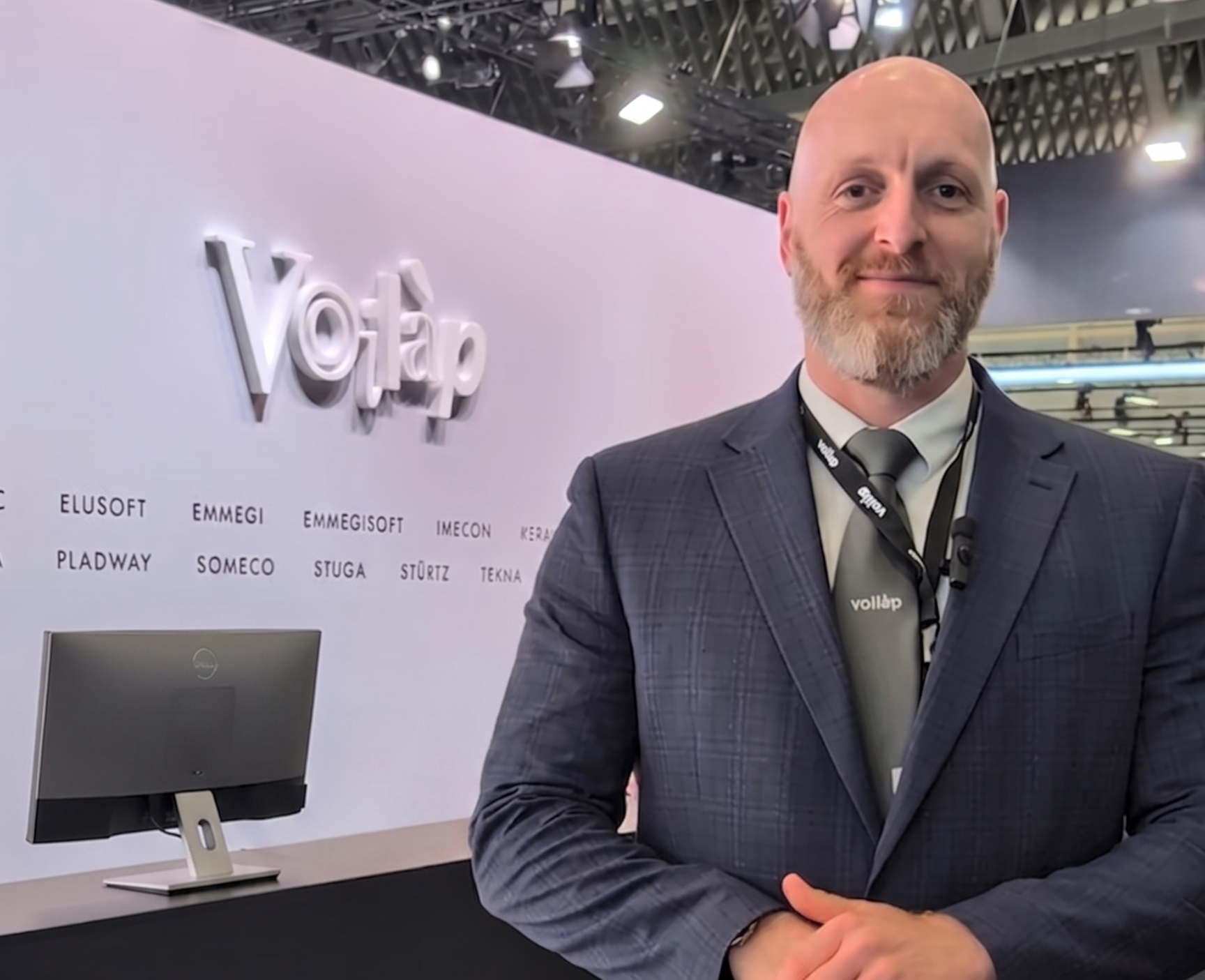 Danny Jones on the Voilap Stand at Fensterbau Frontale