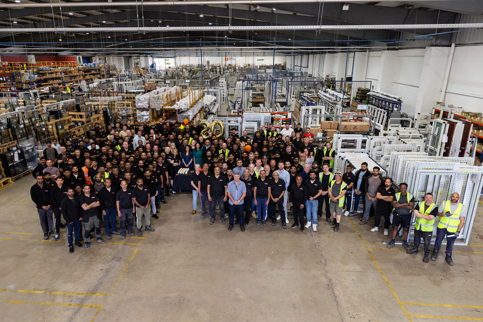 Unique 20th anniversary team shot
