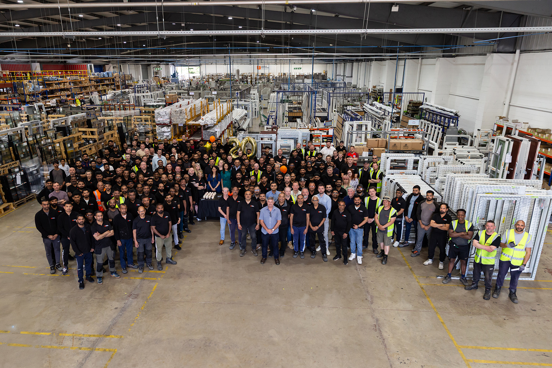 Unique 20th anniversary team shot