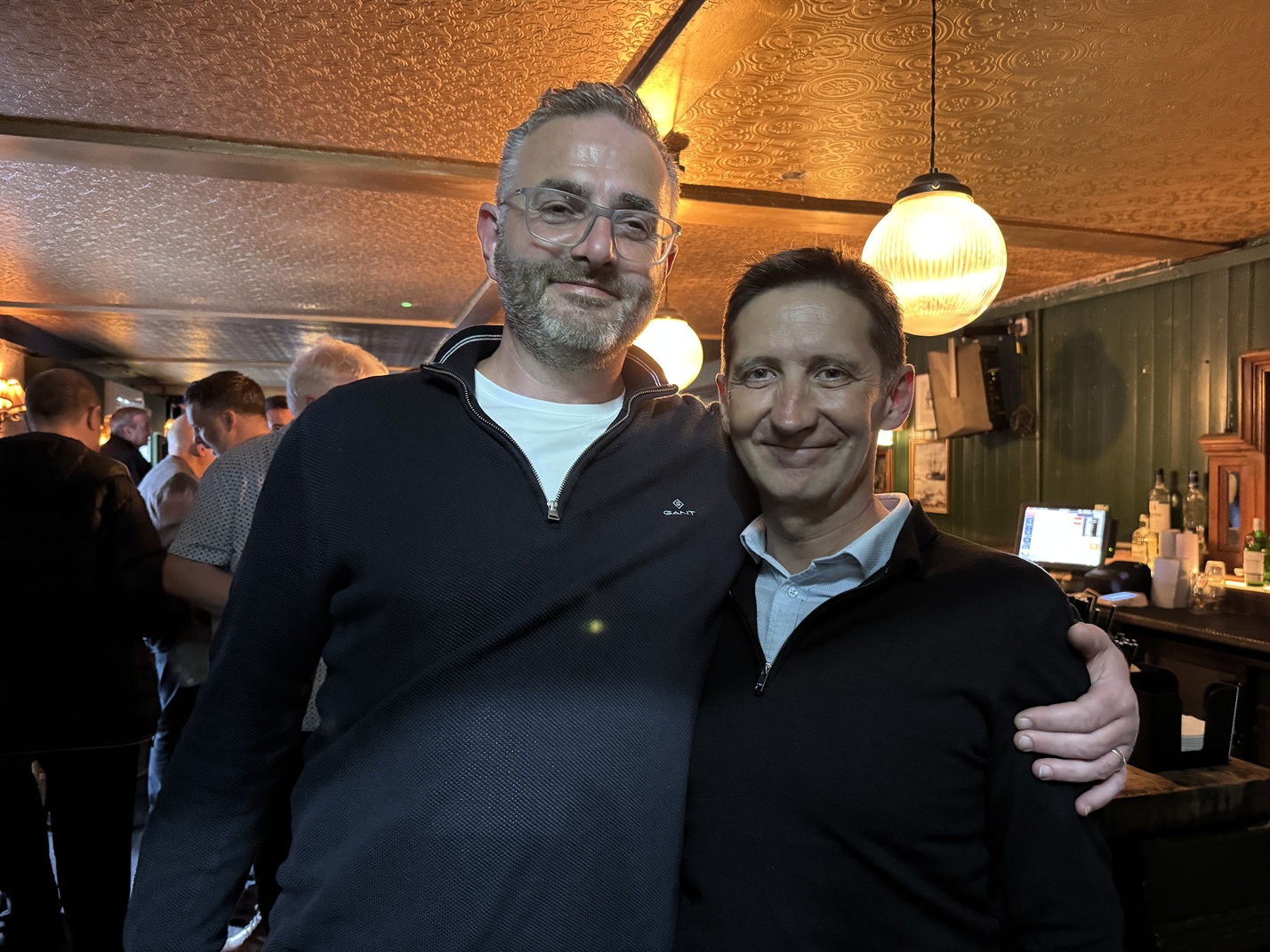 Star in the Sty: Alex Thibault with Alan Mee from Glasseal at Beflast PiGs