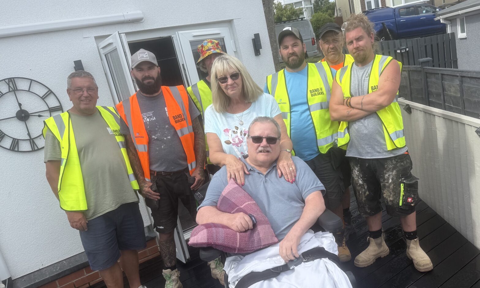 Keith and Linda Parry with volunteers 2026